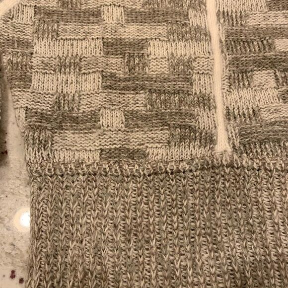 Vintage Le Caselline Wool Blend Mixed Knit Sweater sz L - Picture 2 of 6